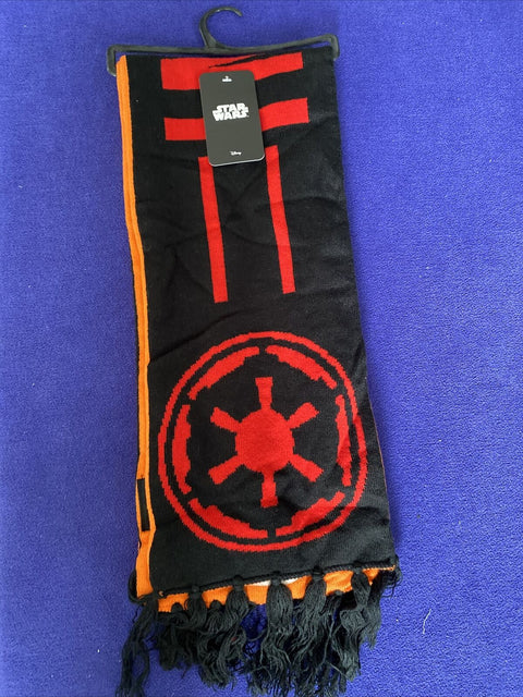 NEW! Star Wars Rebel Imperial Force Logo Jacquard Scarf - NWT