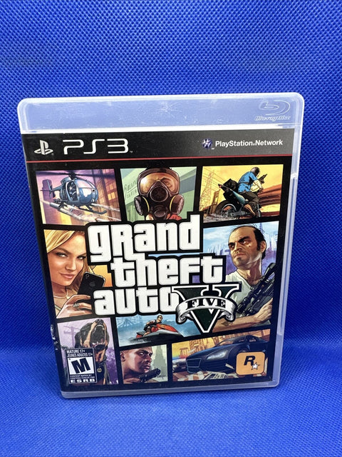 Grand Theft Auto V 5 (PlayStation 3, 2013) GTA PS3 Complete Tested!