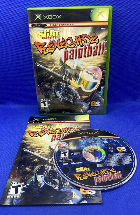 Splat Magazine Renegade Paintball (Microsoft Original Xbox) Complete - Tested!