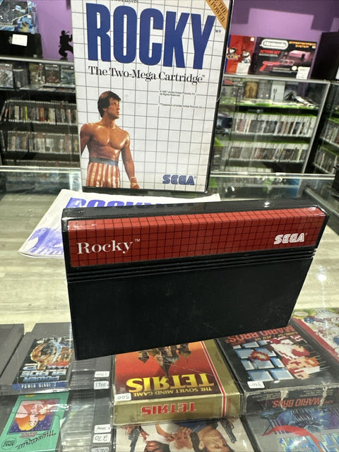 Rocky (Sega Master System, 1987) SMS CIB Complete Tested!