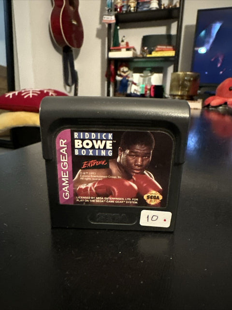 Riddick Bowe Boxing (Sega Game Gear, 1993) GG Authentic Cartridge Tested!
