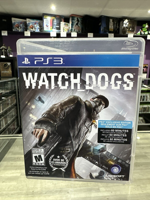 Watch Dogs (Sony PlayStation 3, 2014) PS3 CIB Complete Tested!