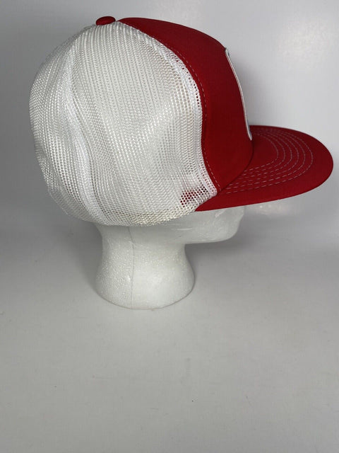 Vintage Gormley Aggregates Red Snapback Cap - Patch + Mesh Trucker Hat