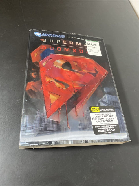 NEW! Superman Doomsday (DVD, 2007) Special Best Buy Edition With Comic Book!