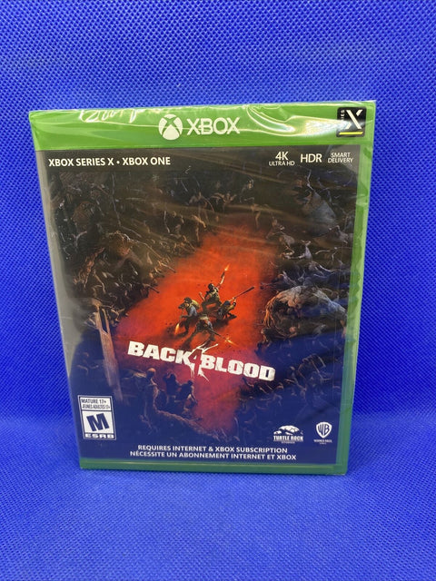 NEW! Back 4 Blood (Microsoft Xbox One / Series X 2021) Factory Sealed!