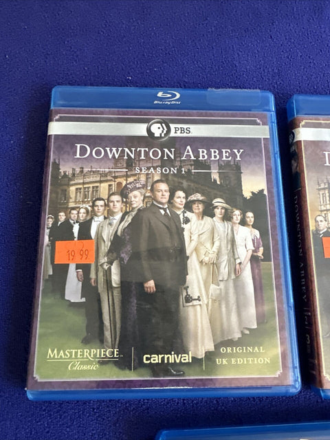 Downtown Abbey Seasons 1-3 Blu Ray Lot - Season 1 2 3 Original UK Edition Tested