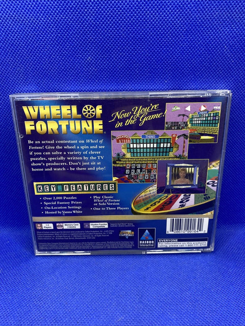 Wheel of Fortune (Sony PlayStation 1, 1998) PS1 CIB Complete Tested!