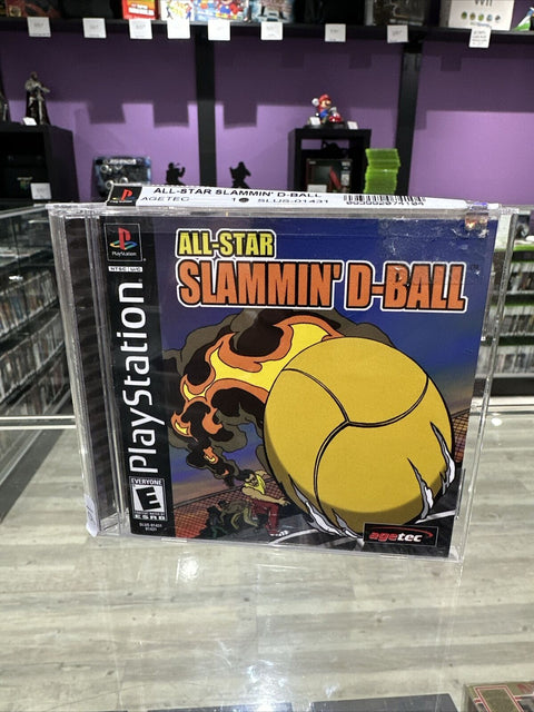 All-Star Slammin' D-Ball (Sony PlayStation 1, 2002) PS1 CIB Complete Tested!