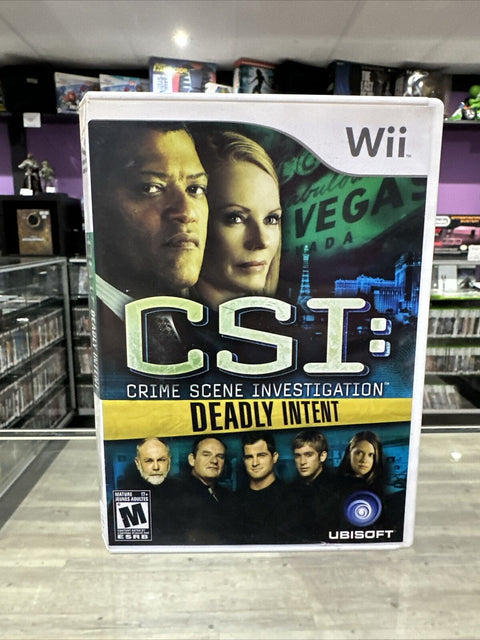 CSI: Crime Scene Investigation - Deadly Intent (Nintendo Wii, 2009) Complete!