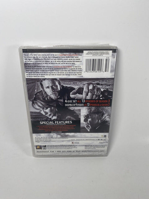 Sons Of Anarchy Season 1 2 & 3 : Lot Of 3 DVD Sets, Tested And Working!