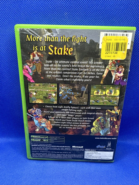 Stake: Fortune Fighters (Microsoft Original Xbox, 2003) Tested And Working