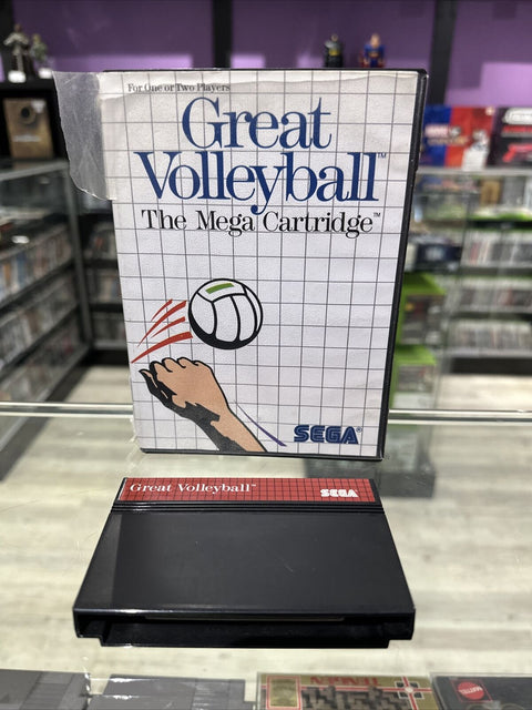 Great Volleyball (Sega Master System, 1987) SMS Tested! *Case Damage*