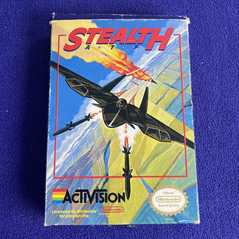 Stealth ATF (Nintendo NES, 1989) CIB Complete w/ Box Protector - Tested!