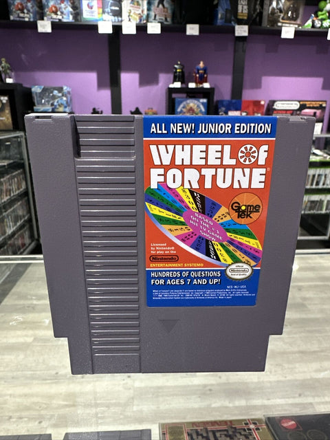 Wheel of Fortune -- Junior Edition (Nintendo NES, 1989) Authentic Tested!