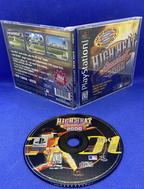 High Heat Baseball 2000 (Sony PlayStation 1, 1999) PS1 CIB Complete, Tested!