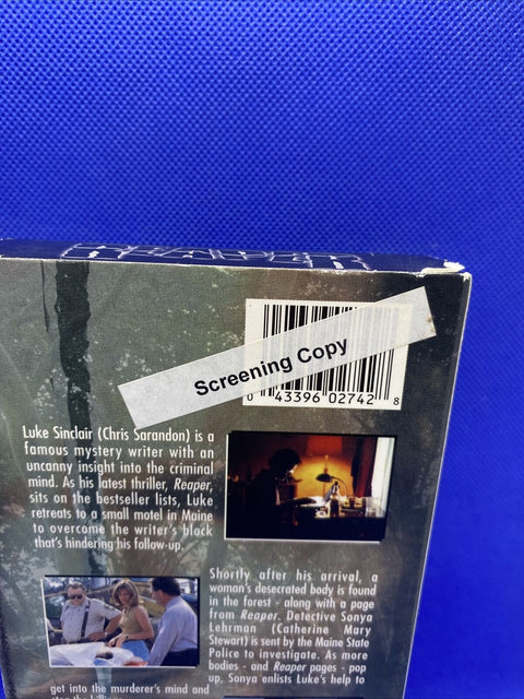 Reaper Horror VHS Movie Screening Promotional Copy - Chris Sarandon - Tested!