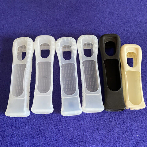 Lot Of 6 Nintendo Wii Remote Controller Cover Grip Sleeve Skins