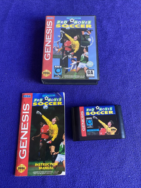 Pro Moves Soccer (Sega Genesis, 1994) CIB Complete, Tested!