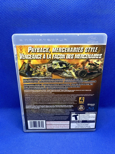 Mercenaries 2 World in Flames (Sony PlayStation 3) PS3 CIB Complete - Tested!