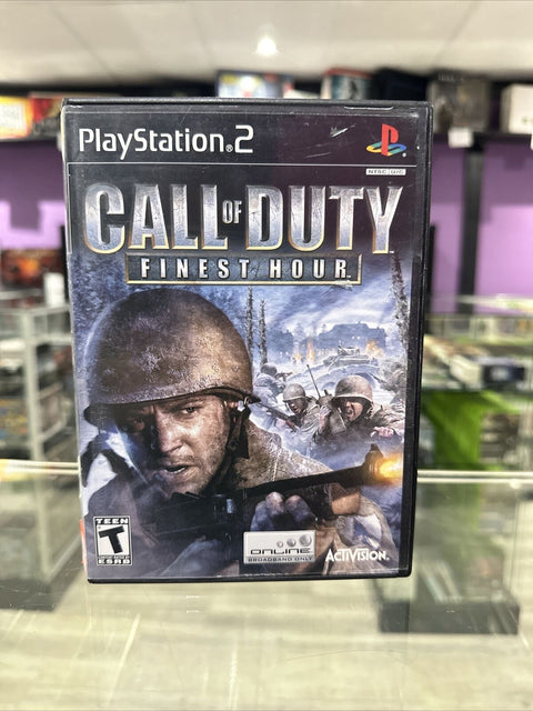 Call of Duty: Finest Hour (Sony PlayStation 2, 2004) PS2 Tested!