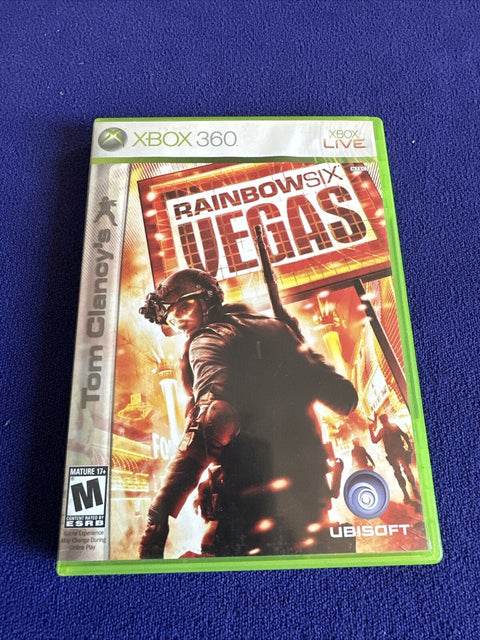 Tom Clancy's Rainbow Six: Vegas 1 + 2 Lot (Microsoft Xbox 360) Both Complete!