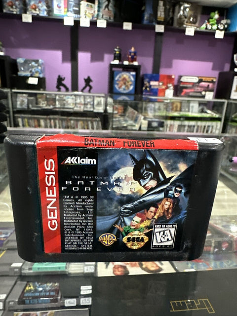 Batman Forever (Sega Genesis, 1995) Authentic Cartridge Only Tested!