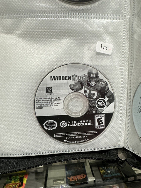 Madden NFL 07 (Nintendo GameCube, 2006) Disc Only - Tested!