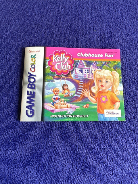 Barbie Kelly Club: Clubhouse Fun (Nintendo Game Boy Color) GBC Complete In Box