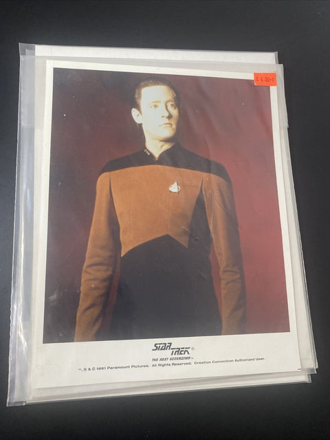 Star Trek The Next Generation Creation Convention 10x8 Photo Lot Of 3 - 1991