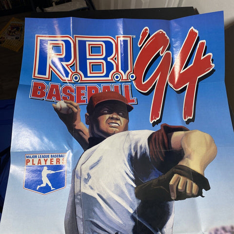 R.B.I. Baseball ‘94 Sega Genesis PROMO Poster - 22” X 16”