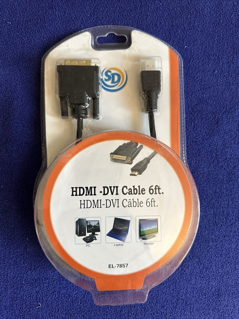 10x HDMI To DVI Cable Lot 6 Ft - Brand New Factory Sealed