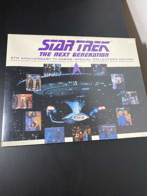 NEW! Star Trek The Next Generation 5th Anniversary TV Card Set (12 cards) 1992