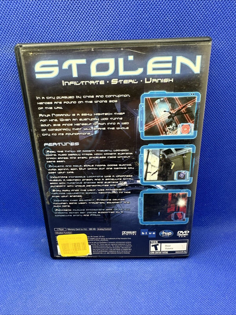 Stolen (Sony PlayStation 2, 2005) PS2 CIB Complete - Tested!