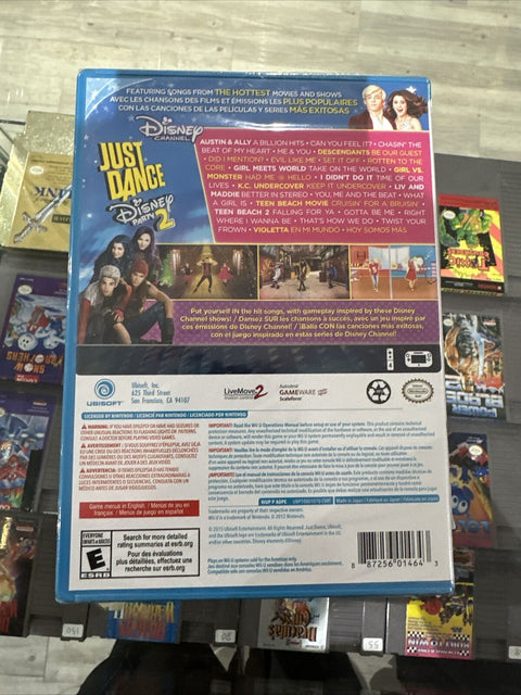 NEW! Just Dance Disney Party 2 Nintendo Wii U - Factory Sealed!