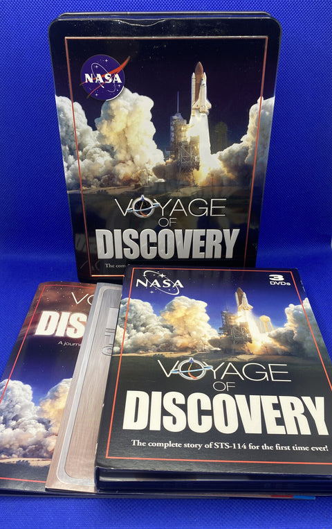 NASA Voyage Of Discovery The Complete Story Of STS-114 3 DVD Tin Can Collection