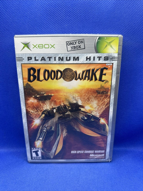 NEW! Blood Wake (Microsoft Original Xbox, 2002) Sealed! *Slight Water Damage*