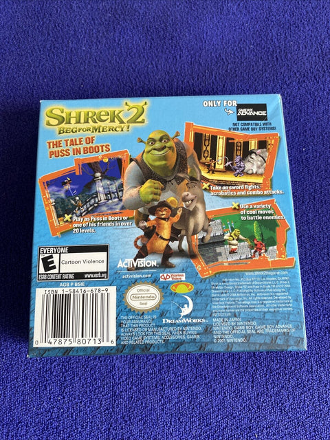 Shrek 2: Beg for Mercy (Nintendo Game Boy Advance, 2004) GBA CIB Complete Tested