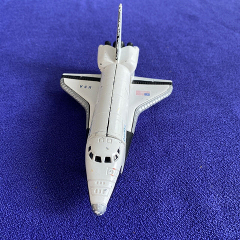 Vintage 1980s ERTL Co Columbia Space Shuttle Metal Die Cast Replica 7”