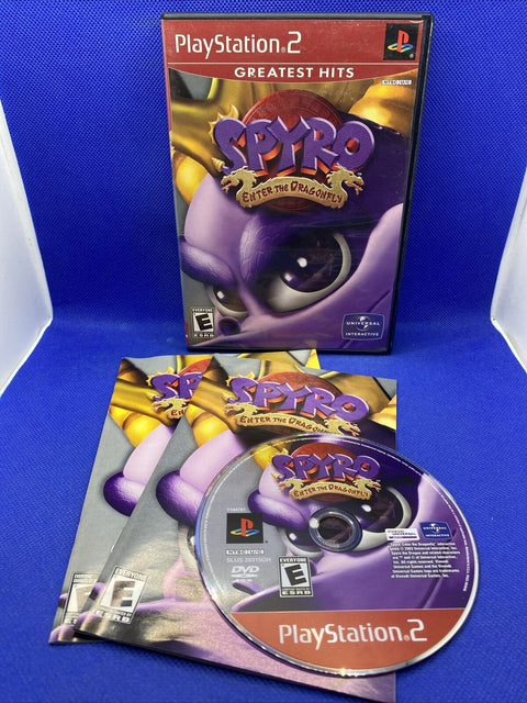 Spyro: Enter the Dragonfly Greatest Hits (PlayStation 2, PS2) Complete Tested