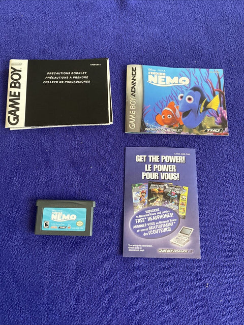 Finding Nemo (Nintendo Game Boy Advance, 2003) GBA Complete Tested!