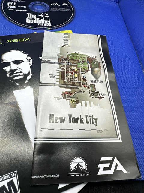 Godfather: The Game (Microsoft Original Xbox, 2006) Complete w/ Map - Tested!