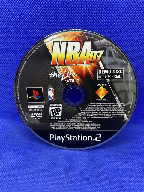 NBA 07 Featuring the Life Vol. 2 - Demo Disc (Sony PlayStation 2, PS2) Tested!