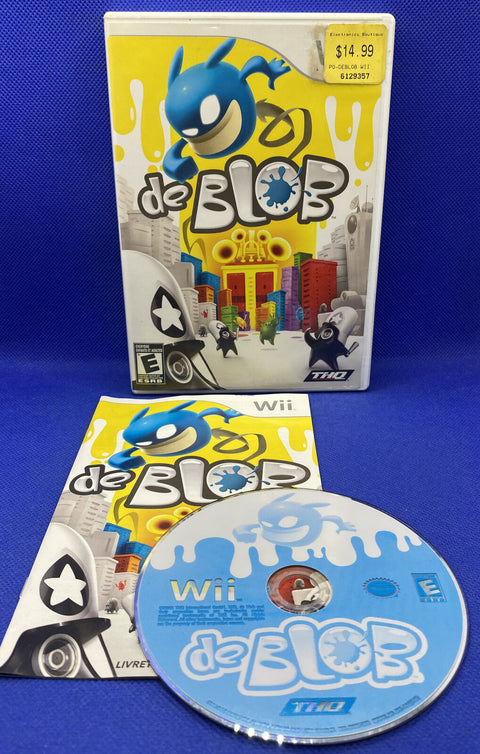 De Blob / DeBlob (Nintendo Wii, 2008) CIB Complete - Tested!