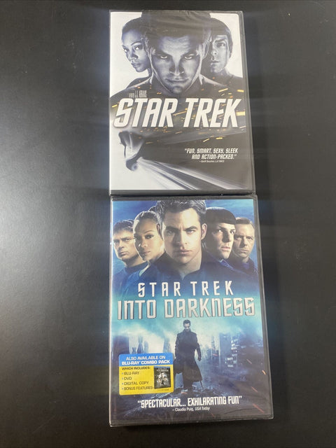 NEW! Star Trek DVD Lot - Star Trek + Into Darkness - Factory Sealed!