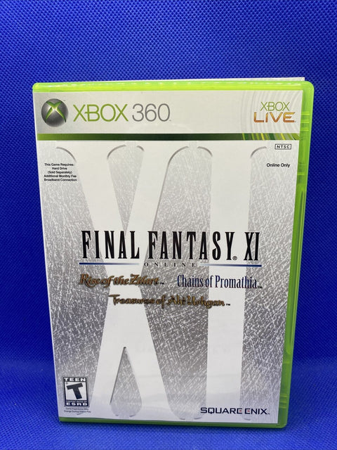 Final Fantasy XI Online (Microsoft Xbox 360) CIB Complete w/ Slip Cover - Tested