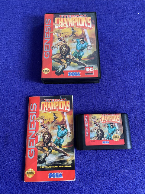 Eternal Champions (Sega Genesis, 1993) Authentic CIB Complete - Tested!