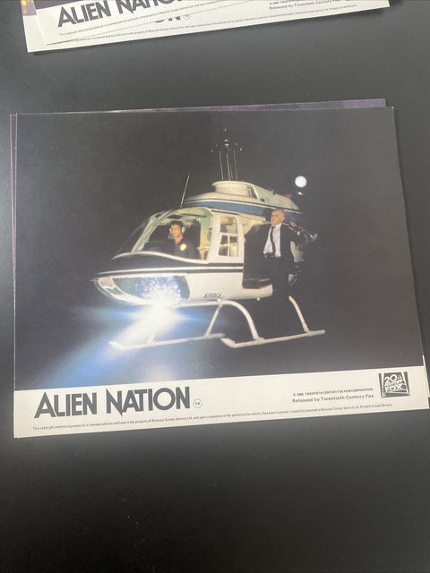 Alien Nation 8x10 Lobby Card Set of 8 - 1988 Official NSS Lot - Vintage Sci-Fi