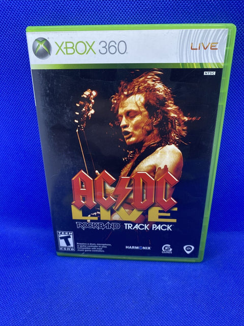 AC/DC Live - Rockband Track Pack (Microsoft Xbox 360, 2008) CIB Complete Tested!