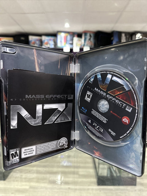 Mass Effect 3 N7 Collector's Edition (Sony PlayStation 3) PS3 SteelBook Tested!