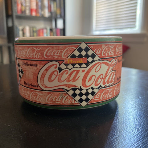 Vintage 1995 Coca-Cola Soup Mug Gibson Bowl Ceramic w/ Handle - Coke Enesco